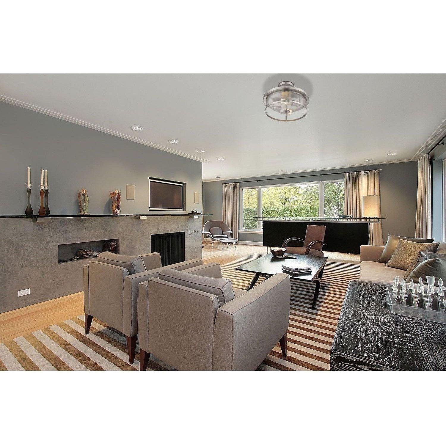 Z-Lite - Savannah Semi Flush Mount - Lights Canada
