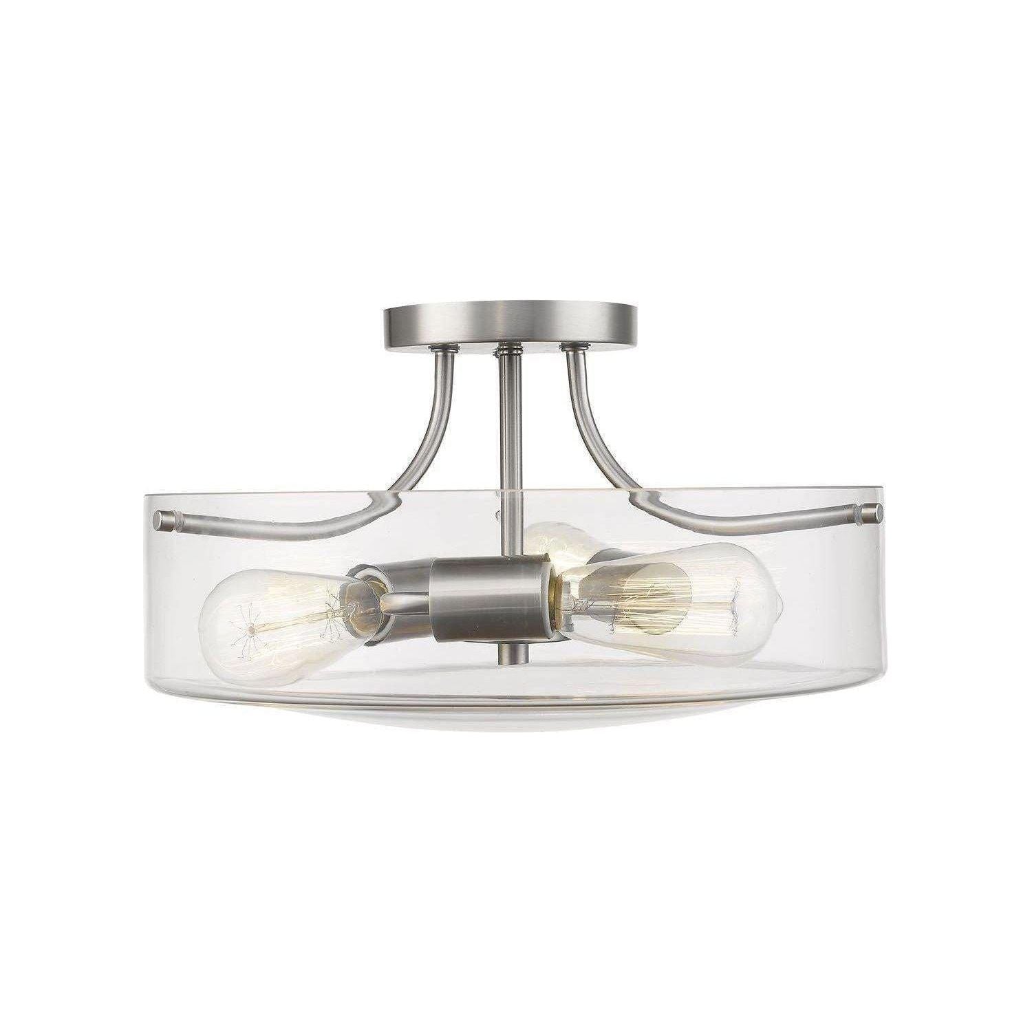 Z-Lite - Delaney Semi Flush Mount - Lights Canada