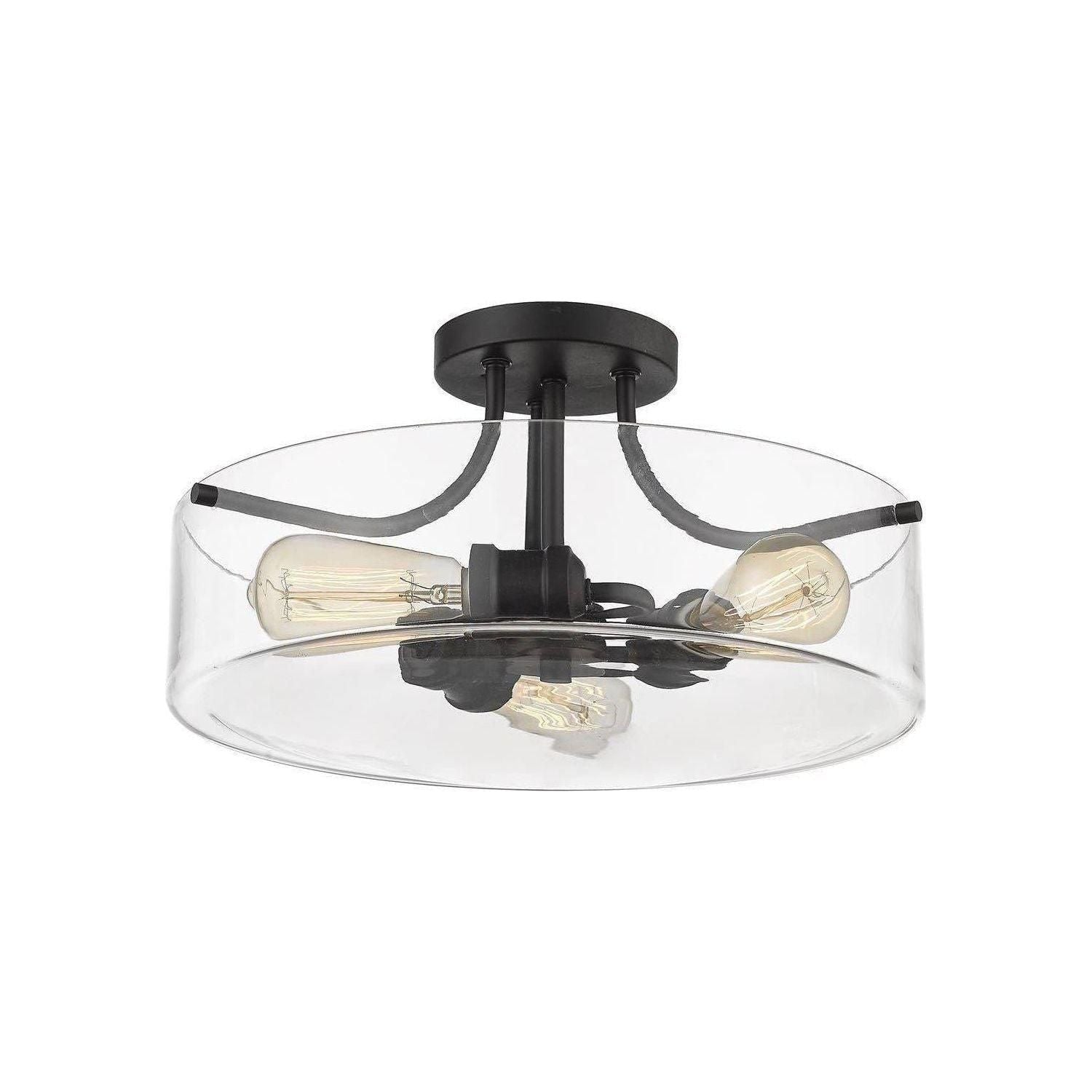 Z-Lite - Delaney Semi Flush Mount - Lights Canada
