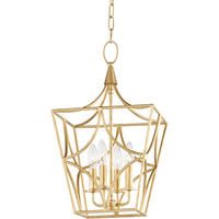 Green Point 4 Light Small Pendant