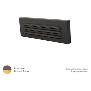 WAC Lighting - 9" 12V LED Horizontal Louvered Surface Mounted Indoor/Outdoor Step Light and Wall Light - Lights Canada