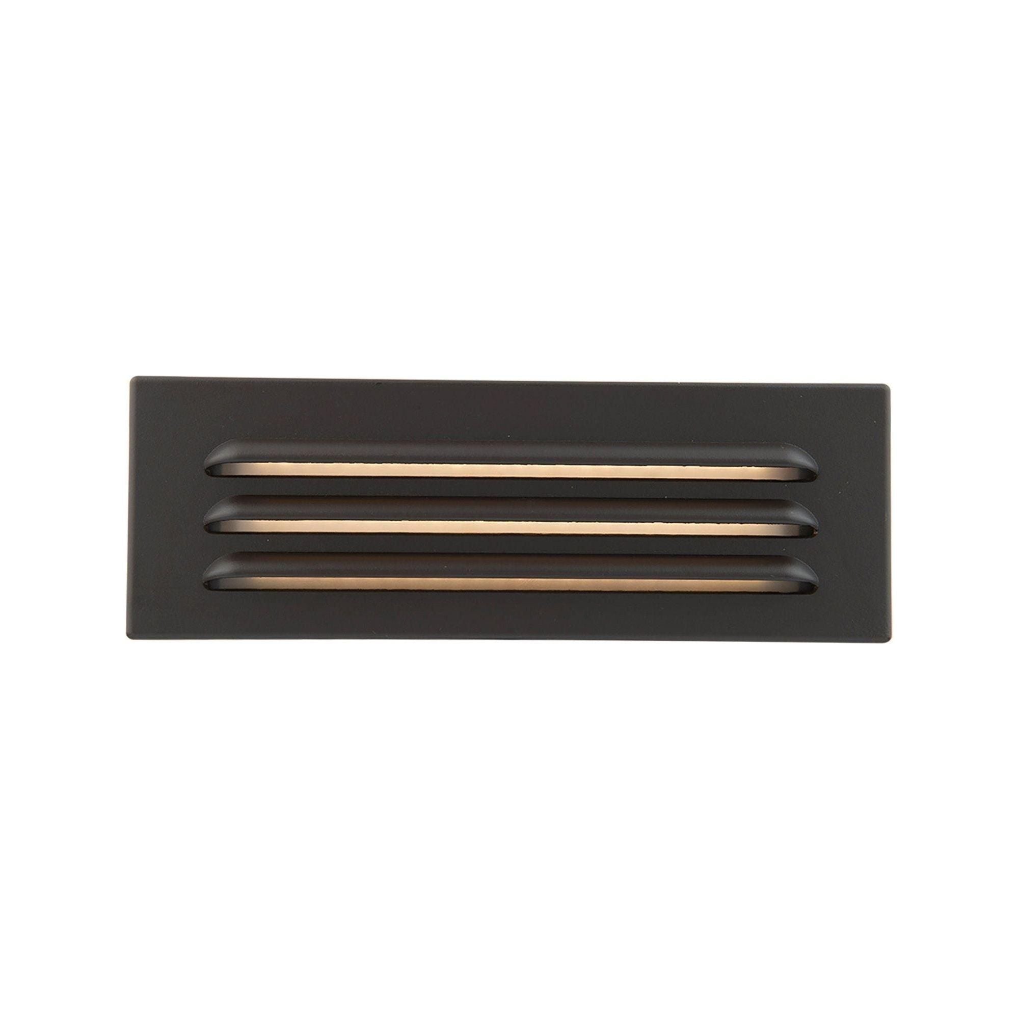 WAC Lighting - 9" 12V LED Horizontal Louvered Surface Mounted Indoor/Outdoor Step Light and Wall Light - Lights Canada