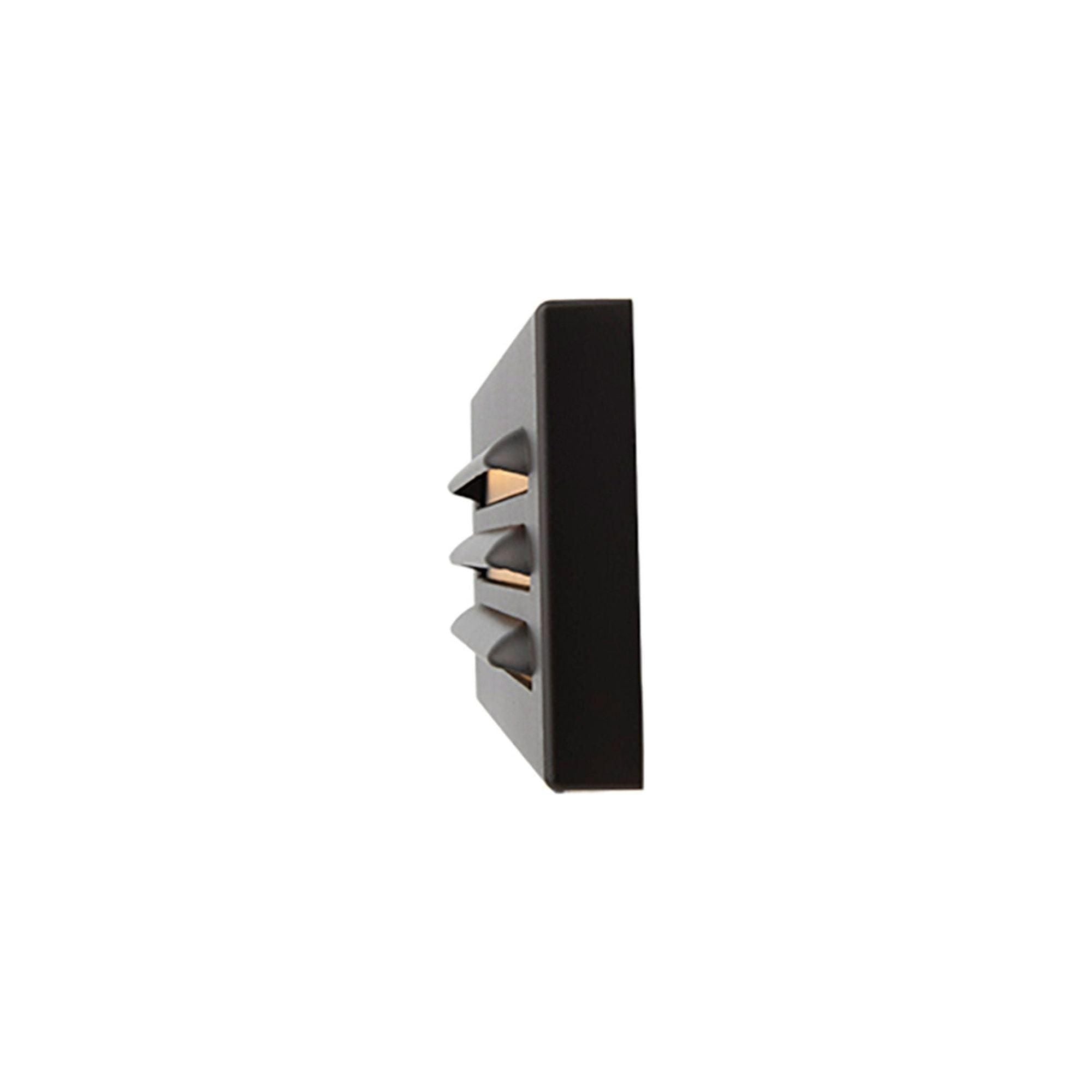 WAC Lighting - 9" 12V LED Horizontal Louvered Surface Mounted Indoor/Outdoor Step Light and Wall Light - Lights Canada