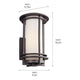 Kichler - Pacific Edge Outdoor Wall Light - Lights Canada