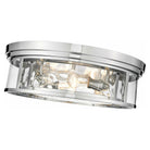 Z-Lite - Clarion 4-Light Flush Mount - Lights Canada