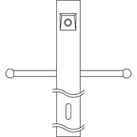 Accessory Post with Photocell and Ladder Rest