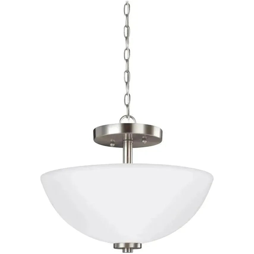 Generation Lighting - Oslo Two Light Semi-Flush Convertible Pendant - Lights Canada