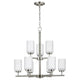 Generation Lighting - Oslo Nine Light Chandelier - Lights Canada