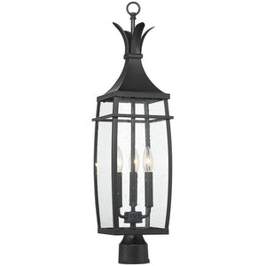 Savoy House - Montpelier 3-Light Outdoor Post Lantern - Lights Canada