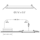 DALS - Round Cct Led Recessed Panel Light - Lights Canada