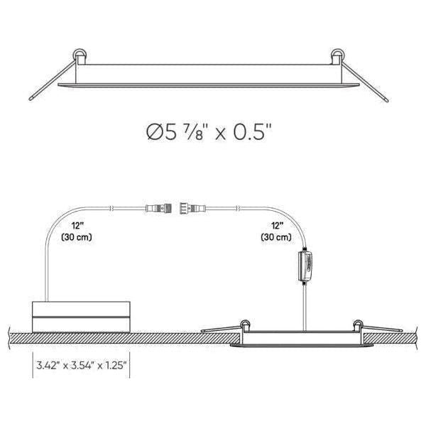 DALS - Round Cct Led Recessed Panel Light - Lights Canada