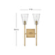 Hinkley - Auden Two Light Vanity - Lights Canada