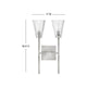 Hinkley - Auden Two Light Vanity - Lights Canada