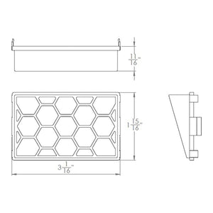 WAC Lighting - Snap-on Honeycomb Louver Glare Control for WAC Landscape Lighting Mini Wall Wash - Lights Canada