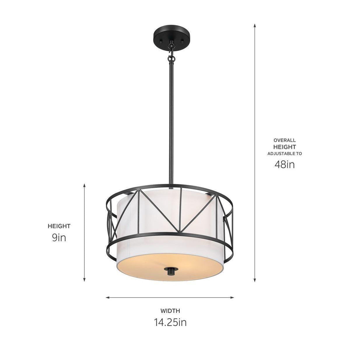 Kichler - Birkleigh 14" 3-Light Convertible Pendant - Lights Canada