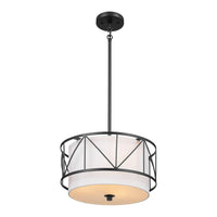 Birkleigh 14" 3-Light Convertible Pendant