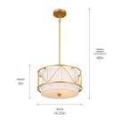 Kichler - Birkleigh 14" 3-Light Convertible Pendant - Lights Canada