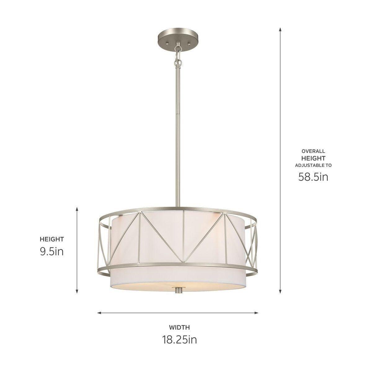 Kichler - Birkleigh 18" 3-Light Convertible Pendant - Lights Canada