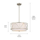 Kichler - Birkleigh 18" 3-Light Convertible Pendant - Lights Canada