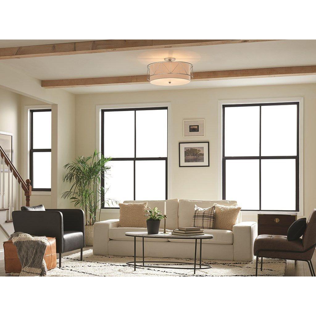 Kichler - Birkleigh 24" 4-Light Semi Flush Mount - Lights Canada