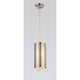 Checkered 1-Light Drum Shade Mini Pendant