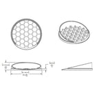 WAC Lighting - Snap-on Honeycomb Louver Glare Control for WAC Landscape Lighting Grand Accent Light - Lights Canada