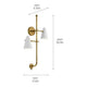 Kichler - Kichler Sylvia Wall Sconce 2 Light - Lights Canada