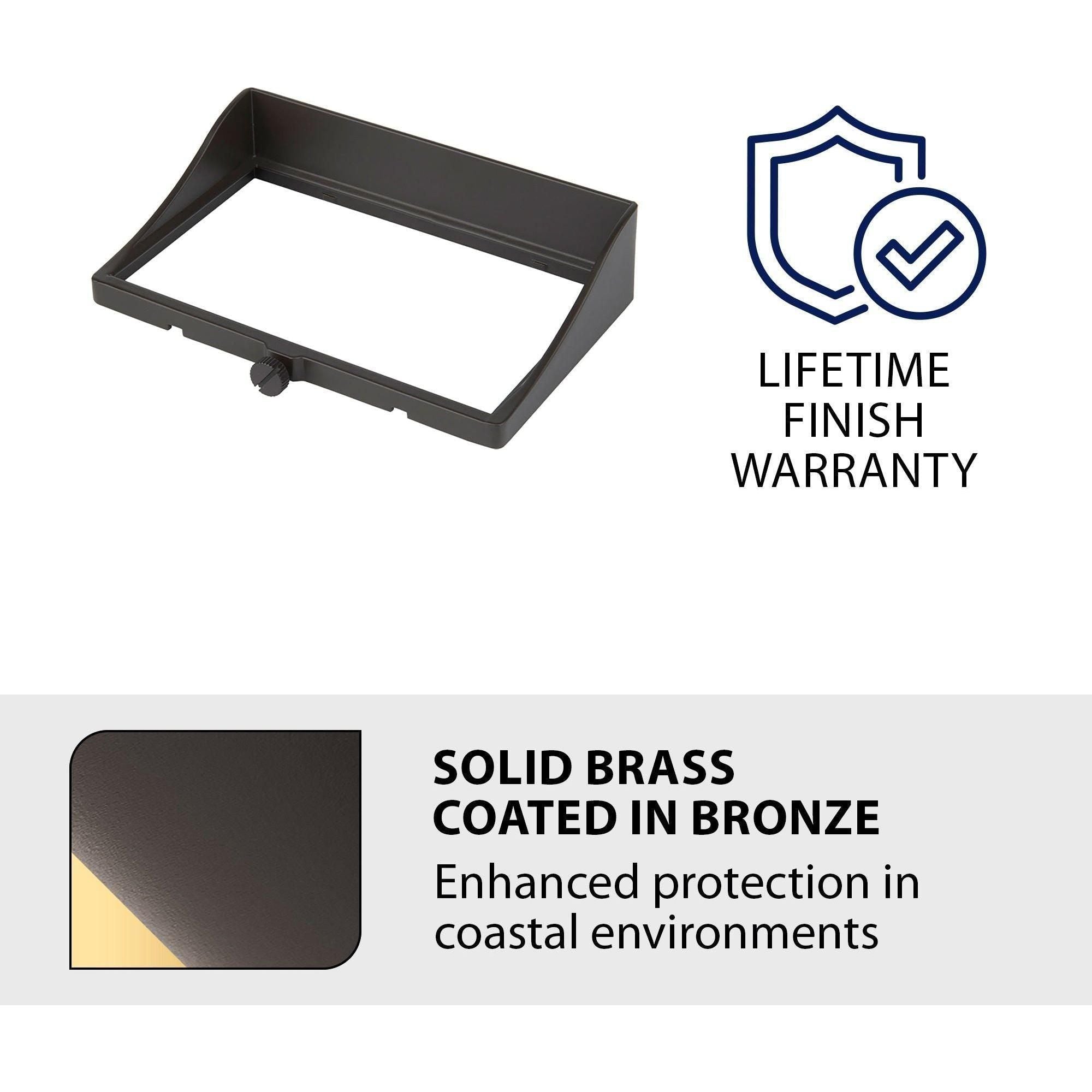WAC Lighting - Horizontal Hood Glare Control for WAC Landscape Lighting Adjustable Wall Wash - Lights Canada