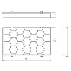WAC Lighting - Snap-on Honeycomb Louver Glare Control for WAC Landscape Lighting Adjustable Wall Wash - Lights Canada