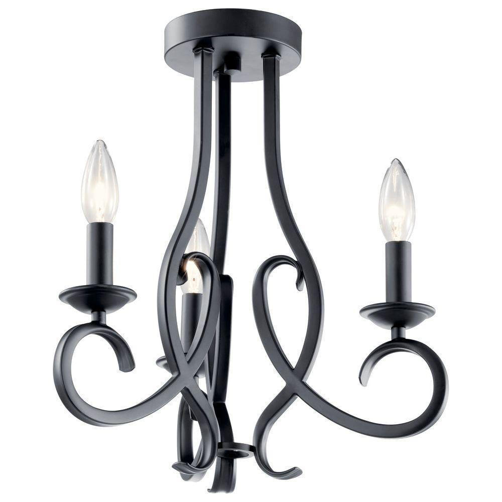 Kichler - Kichler Ania Chandelier Semi Flush 3Lt - Lights Canada