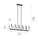 Kichler - Kichler Armand Chandelier 12Lt - Lights Canada