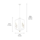 Kichler - Armand 27" 4-Light Foyer Pendant - Lights Canada