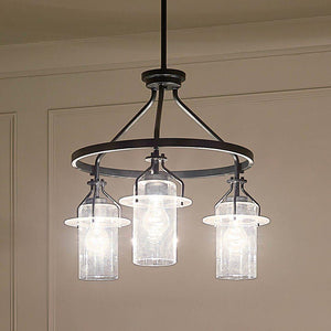 Kichler - Everett 22.5" 3-Light Round Chandelier - Lights Canada