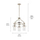 Kichler - Kichler Everett Chandelier 3Lt - Lights Canada