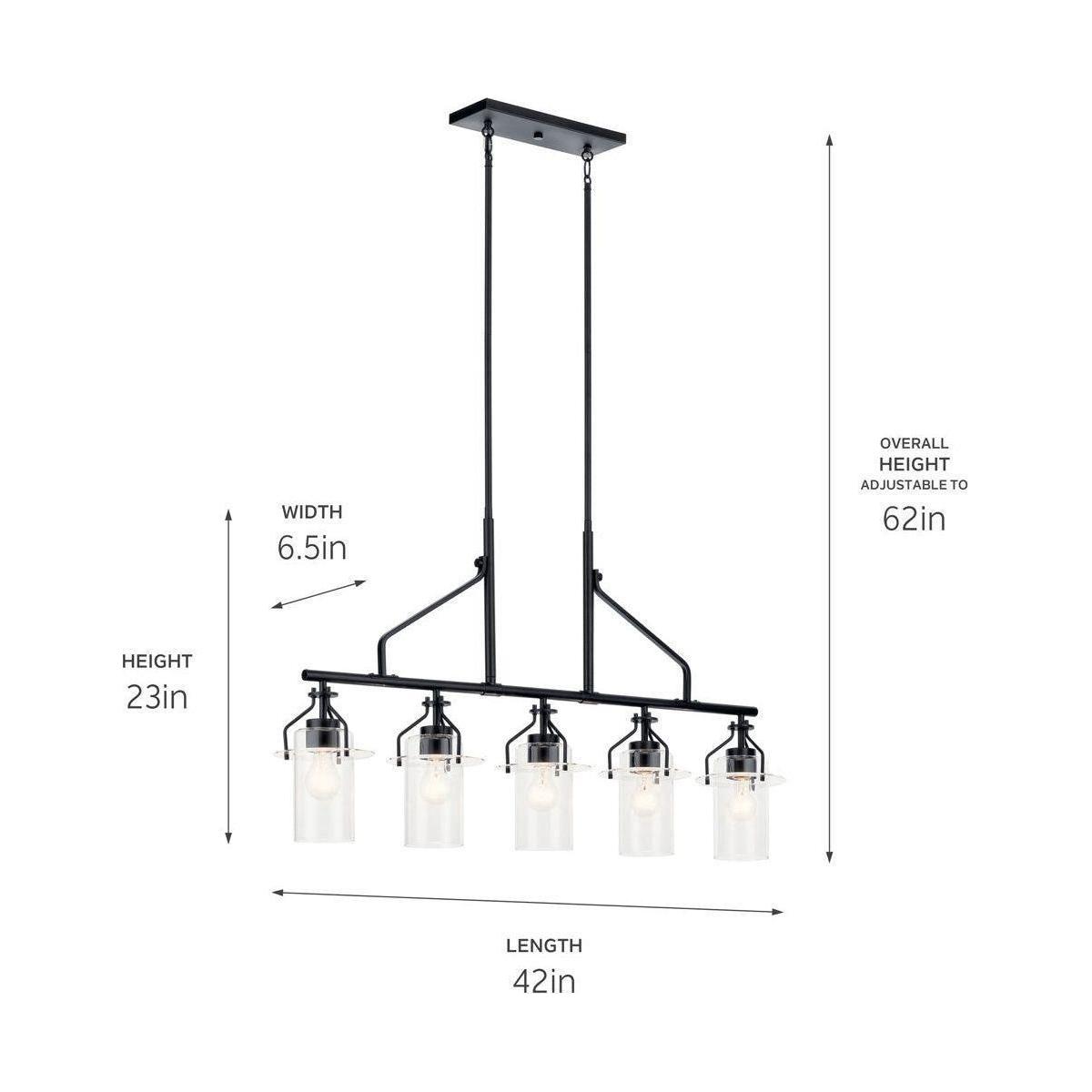 Kichler - Everett 42" 5-Light Linear Suspension - Lights Canada