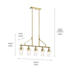 Kichler - Everett 42" 5-Light Linear Suspension - Lights Canada