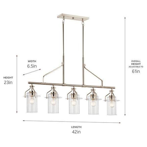 Kichler - Kichler Everett Linear Chandelier 5Lt - Lights Canada