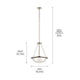 Kichler - Kichler Ritson Inverted Pendant Small - Lights Canada
