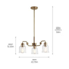 Kichler - Kichler Aivian Chandelier 3Lt - Lights Canada