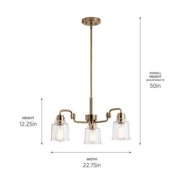 Kichler - Kichler Aivian Chandelier 3Lt - Lights Canada