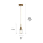 Kichler - Kichler Aivian Mini Pendant 1Lt - Lights Canada