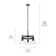 Kichler - Eastmont 3-Light Chandelier - Lights Canada