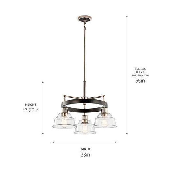 Kichler - Kichler Eastmont Chandelier 3Lt - Lights Canada