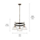 Kichler - Kichler Eastmont Chandelier 3Lt - Lights Canada
