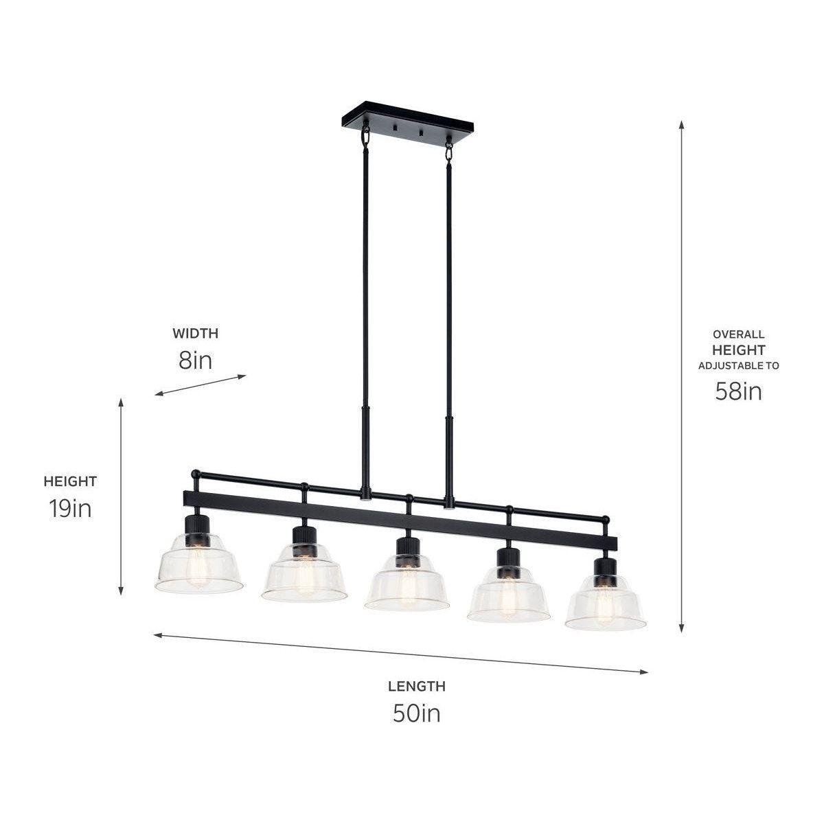 Kichler - Eastmont 5-Light Linear Suspension - Lights Canada