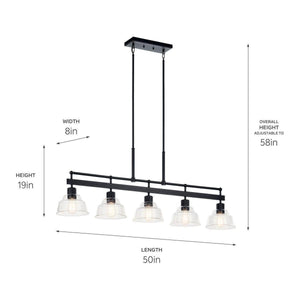 Kichler - Eastmont 5-Light Linear Suspension - Lights Canada