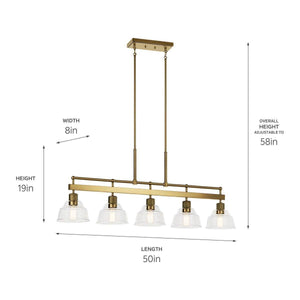 Kichler - Eastmont 5-Light Linear Suspension - Lights Canada