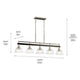 Kichler - Kichler Eastmont Linear Chandelier 5Lt - Lights Canada