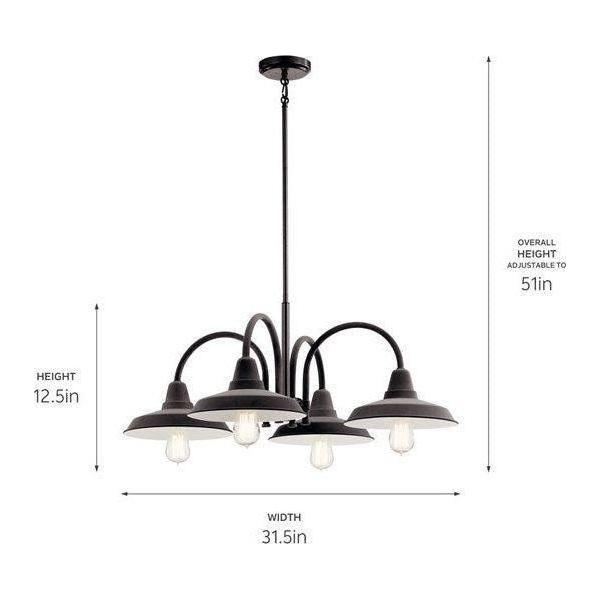Kichler - Kichler Marrus Chandelier 4Lt - Lights Canada