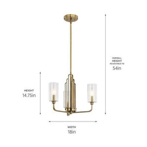 Kichler - Kichler Kimrose Chandelier 3Lt - Lights Canada